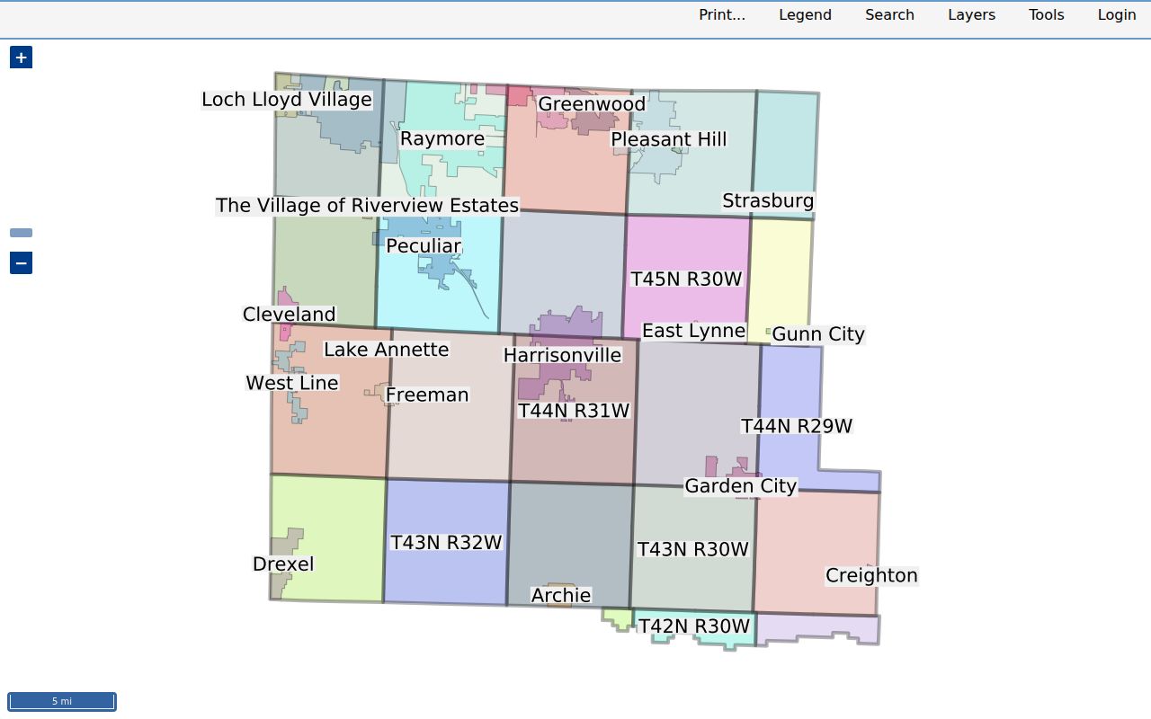 Raymore residents directory Cass County GIS parcel map